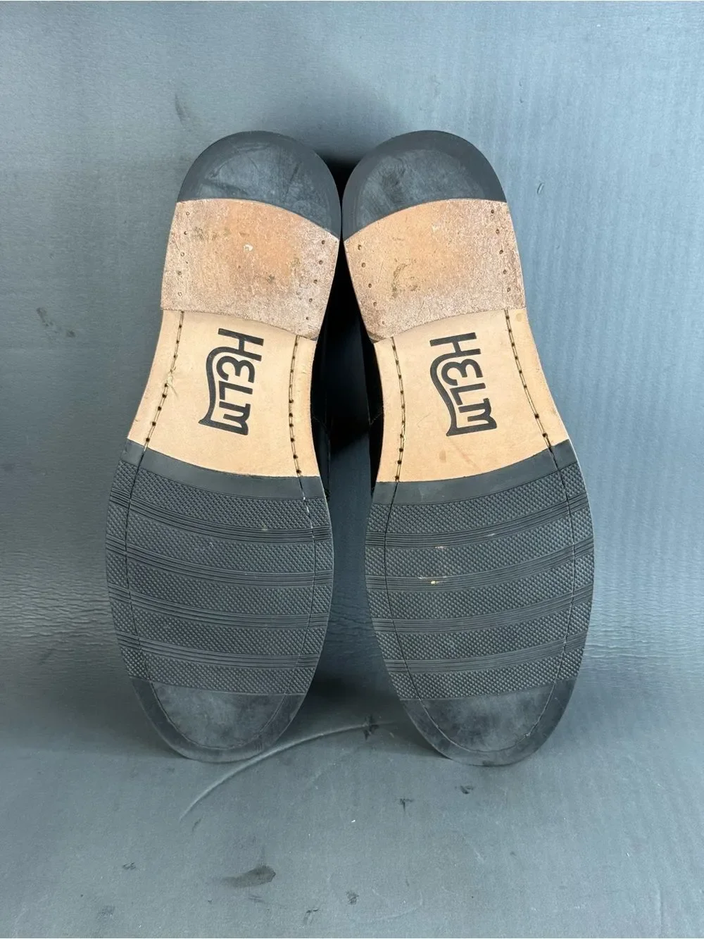 HELM The Wilson Black leather slip on loafers shoes men’s size 14